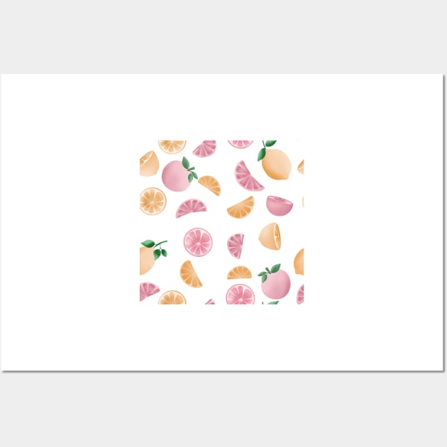 Cute Tropical Fruit Wall Art by gusstvaraonica